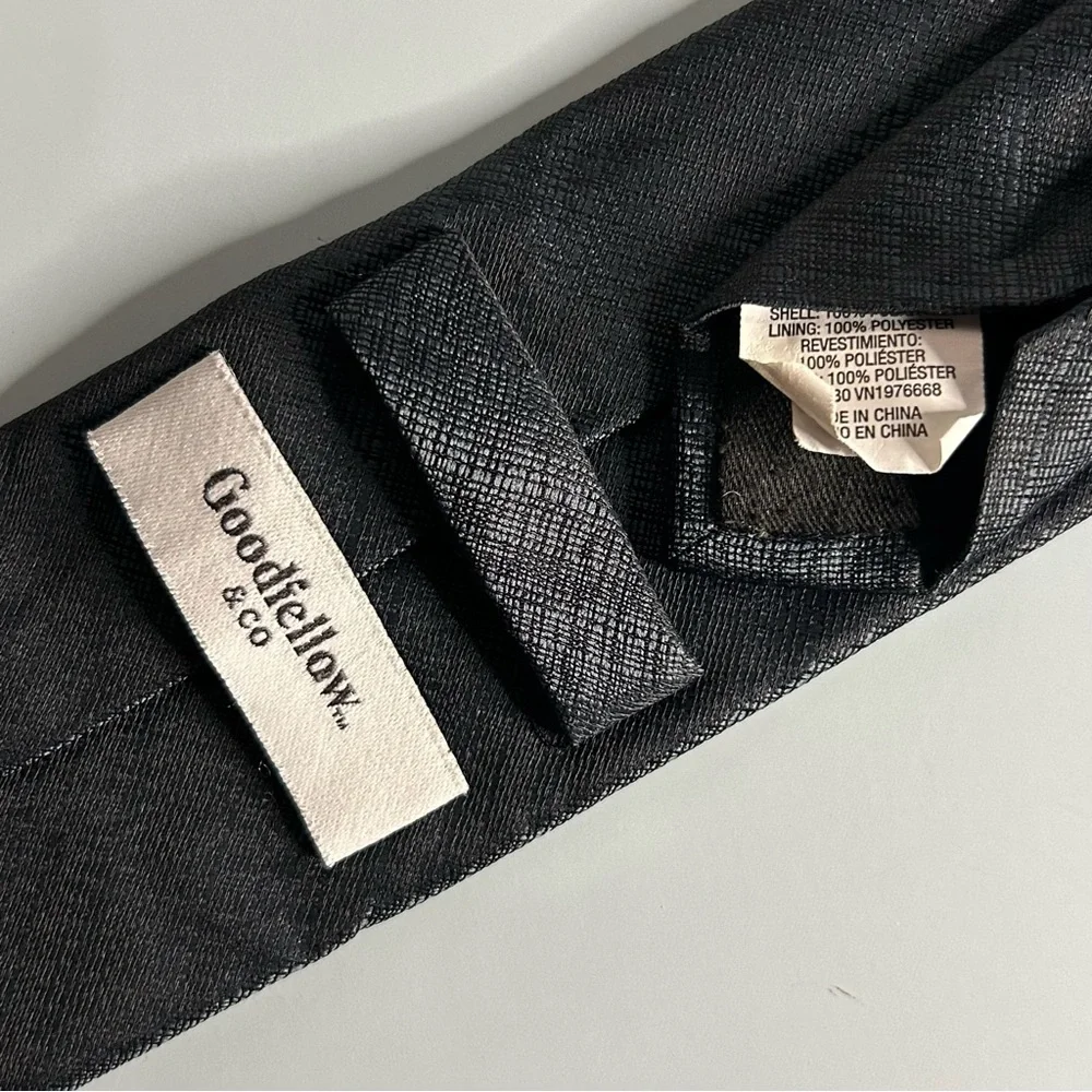 Goodfellow & Co Classic Black Textured 58” Tie - Picture 3 of 3